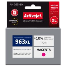 Activejet AH-963MRX Tusz (zamiennik HP 963XL 3JA28AE; Premium; 1760 stron; 25 ml, czerwony)