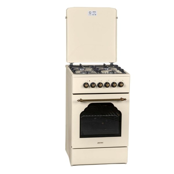 Kuchnia gazowo-elektryczna Retro Designe MPM-56-KRM-14 kremowa