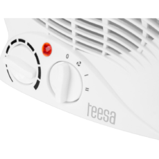 TEESA TERMOWENTYLATOR Z WYŁĄCZNIKIEM BEZPIECZEŃSTWA 1KW/2KW BIAŁY TSA8039