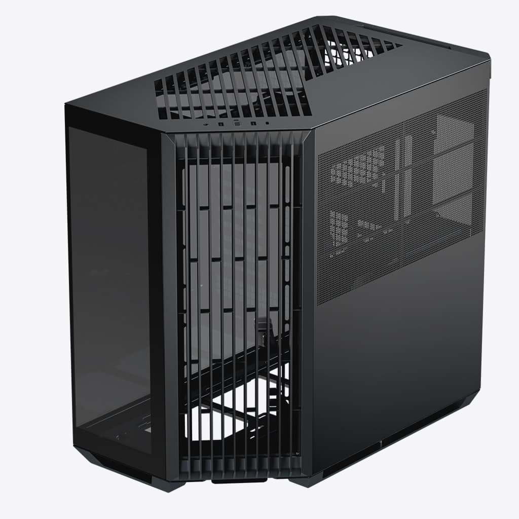 Obudowa do komputera APNX V1 PC-Gehäuse, Midi-Tower, ATX, czarna, szkło hartowane