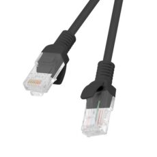 PATCHCORD KAT.6 UTP 1M CZARNY FLUKE PASSED LANBERG 10-PACK