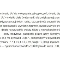 SAFESCAN TESTER BANKNOTÓW 75 LED