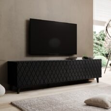 Szafka RTV ASTI 200x42x52 czarny mat