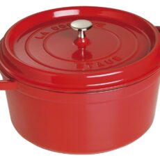Garnek żeliwny okrągły wysoki STAUB 40501-485-0 - czerwony 4.8 ltr