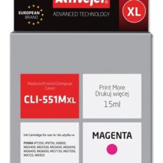 Activejet ACC-551MN Tusz (zamiennik Canon CLI-551M; Supreme; 15 ml; czerwony)
