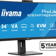 Monitor IIYAMA 86,4cm (34") XCB3497WQSNPH-B1 21:9 HDMI+DP+USB-C Webc