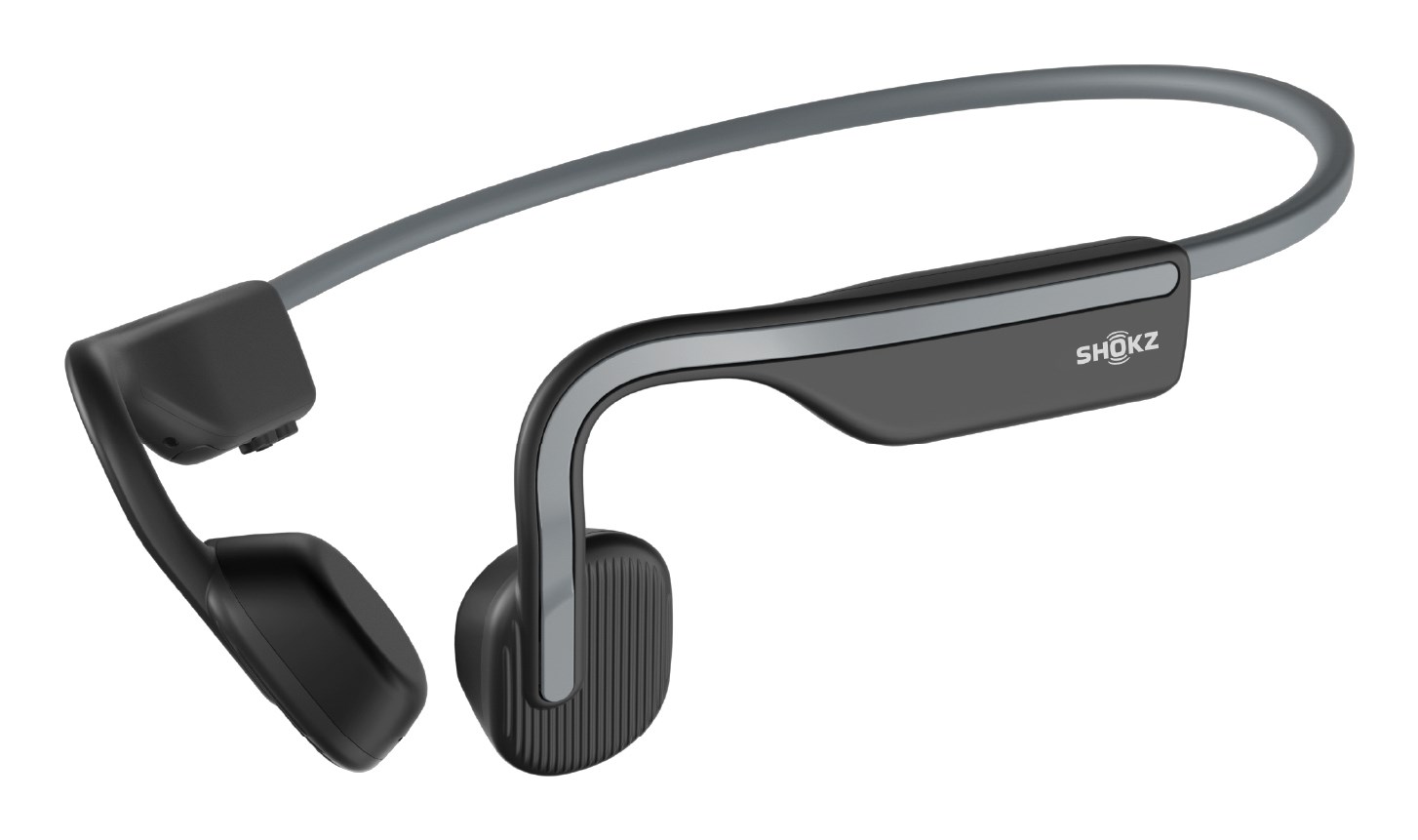 Słuchawki bezprzewodowe kostne Shokz OpenMove USB-C szare - obrazek 2