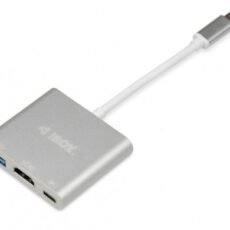 Adapter IBOX IUH3CFT1 (kolor srebrny)