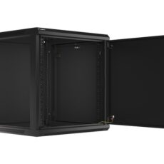 LANBERG SZAFA WISZĄCA RACK 19" 12U 600X600 DRZWI METALOWE CZARNA (FLAT PACK) WF01-6612-00B