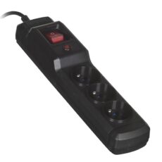Listwa przeciwprzepięciowa Activejet (3 x UTE; 10 A; 1,5m; kolor czarny)