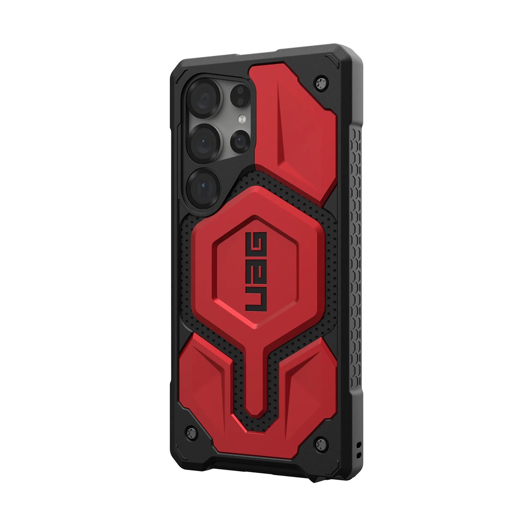 UAG Monarch Pro - obudowa ochronna do Samsung Galaxy S25 Ultra 5G z wbudowanym modułem magnetycznym (crimson)