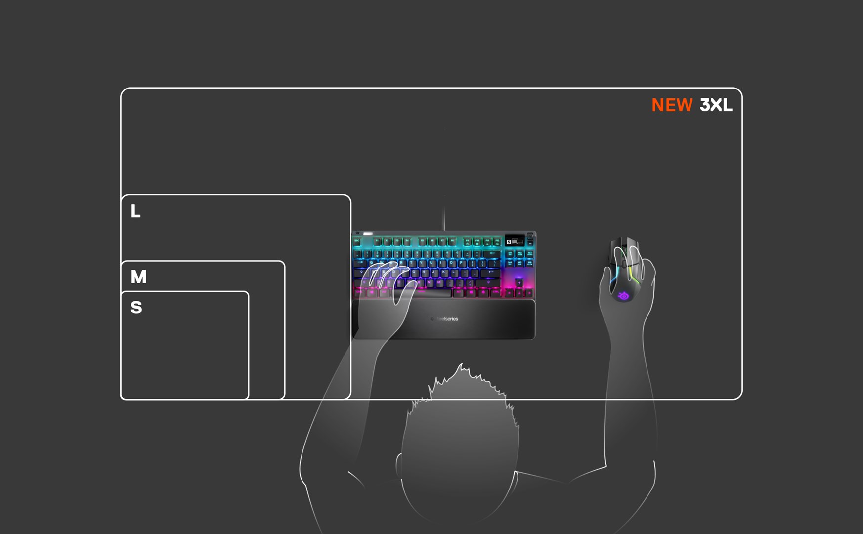Podkładka gamingowa SteelSeries QcK 3XL Black - obrazek 2