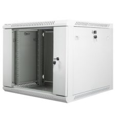 Szafa rack Lanberg WF01-6609-10S (9U; 500mm / 600mm / 600 mm; wisząca; Szklane; 19''; kolor szary)