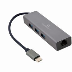 GEMBIRD ADAPTER USB-C -> LAN RJ-45 1GB NA KABLU HUB 3X USB 3.1