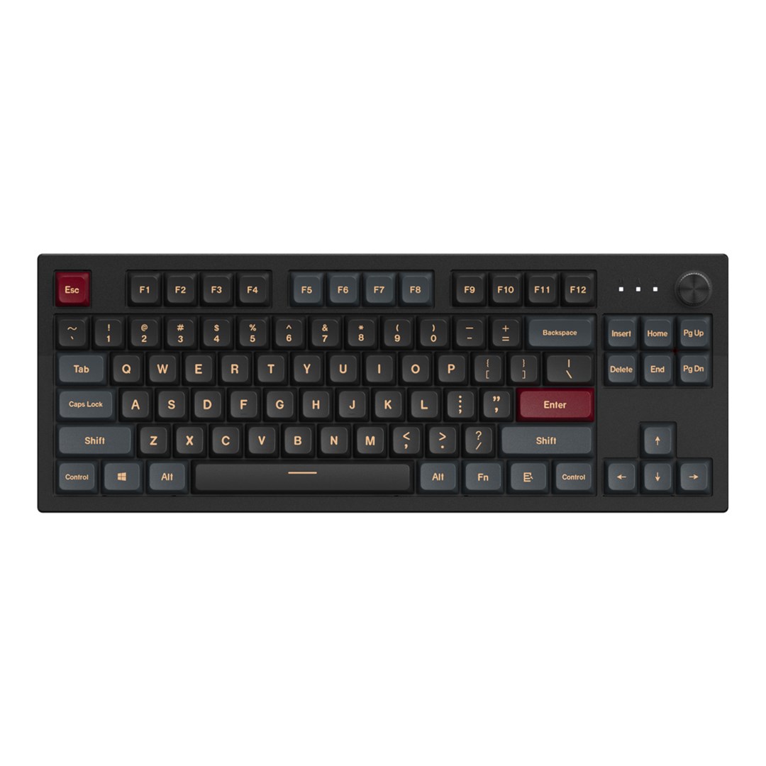 Montech MKey TKL klawiatura Gaming USB Bordowy, Ciemny Szary - obrazek 2