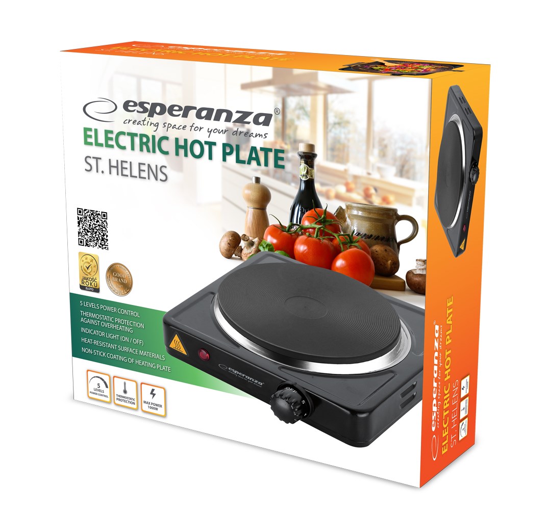 Kuchenka Esperanza St. Helens EKH003K (1 pole grzejne; 1000W) - obrazek 2