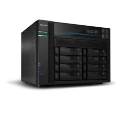NAS Asustor AS6508T; LOCKERSTOR 8, 8x (3.5" SATA HDD/ 2.5" SSD), Intel ATOM C3538, 8GB DDR4 SODIMM (max. 64GB), 2x 10GbE, 2x 5GbE, 2x M.2 2280 NVMe PCIe 3.0, 2x USB 3.2