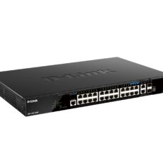 D-Link DGS-1520-28MP/E łącza sieciowe Zarządzany L3 Gigabit Ethernet (10/100/1000) Obsługa PoE 1U Czarny