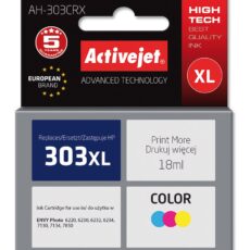 Activejet AH-303CRX Tusz (zamiennik HP 303XL T6N03AE; Premium; 18ml; kolor)