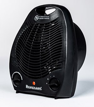 Termowentylator podłogowy Ravanson FH-105B (2000W; kolor czarny) - obrazek 2