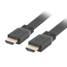Kabel Lanberg CA-HDMI-21CU-0010-BK (HDMI M - HDMI M; 1m; kolor czarny)