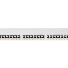 LANBERG PATCH PANEL 24 PORT 1U 19" KAT.6A FTP SZARY PPSA-1024-S