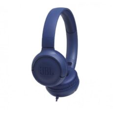 Słuchawki JBL Tune 500 (niebieskie, nauszne; z wbudowanym mikrofonem)
