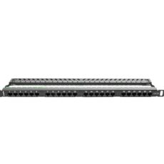 Patch panel Lanberg PPU5-0024-B (0.5U; 19"; kat. 5e; UTP; 24xRJ-45)