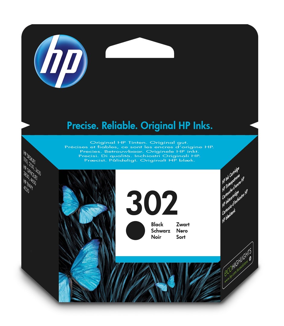 Tusz HP czarny HP 302, HP302=F6U66AE, 190 str.,3,5 ml - obrazek 2