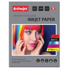 Activejet AP4-230G20 PAPIER FOTO fotograficzny błyszczący (A4; 20 szt.)