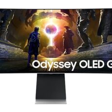 Samsung LS34DG850SUXDU monitor komputerowy 86,4 cm (34") 3440 x 1440 px OLED Srebrny