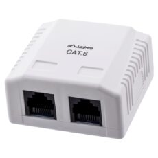Gniazdo natynkowe Lanberg OU6-0002-W (RJ-45; UTP; kolor biały)