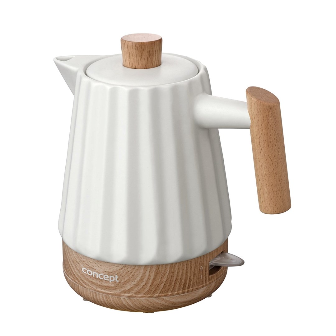 Czajnik elektryczny ceramiczny RK0090 CONCEPT biały - obrazek 2