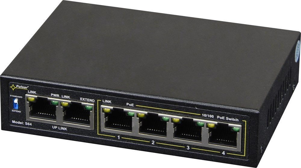 Switch PoE PULSAR S64 (6x 10/100Mbps) - obrazek 2