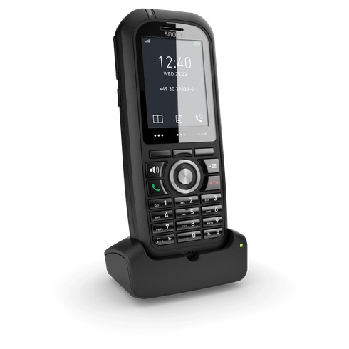 Snom M80 Słuchawka telefoniczna DECT Nazwa i identyfikacja dzwoniącego Czarny