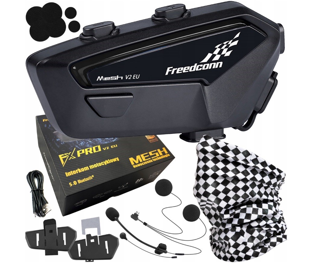 Interkom motocyklowy FreedConn FX Pro V2 EU MESH - obrazek 2