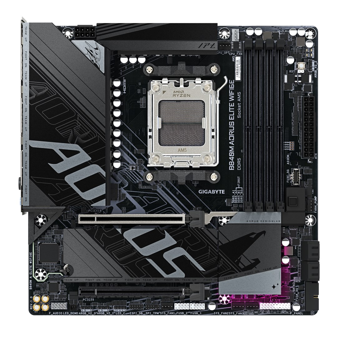 Płyta główna Gigabyte B840M Elite WIFI6E (B840, AM5, mATX, DDR5) - obrazek 2