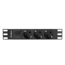 Listwa RACK Lanberg PDU-03F-0200-BK (3 x Shuko; 16 A (3680 W); kolor czarny)