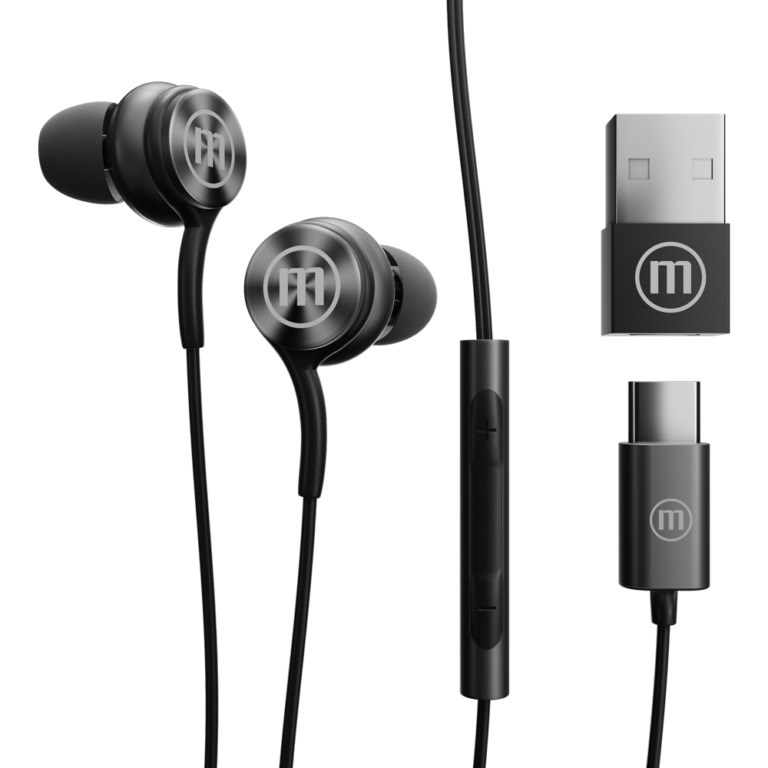 MAXELL XC1 Słuchawki przewodowe USB-C connector czarne - obrazek 2