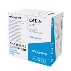 Lanberg LCU6-11CU-0100-S kabel sieciowy Szary 100 m Cat6 U/UTP