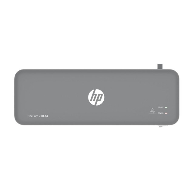 HP Laminator ONELAM 270, A4, na gorąco + 5 folii: A4/80 mic, szary