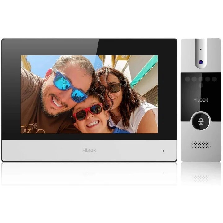 Wideodomofon HILOOK HD-VIS-04 7” ekran LCD TFT 1024x600px WiFi Czarny, Srebrny