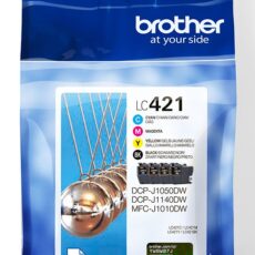Brother LC-421VAL PagePack 4 szt. Oryginalny Standardowa wydajność Czarny, Cyjan, Purpurowy, Żółty
