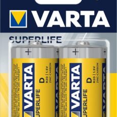 Zestaw baterii cynkowo-węglowe VARTA Superlife R20 D (Zn-C; x 2)