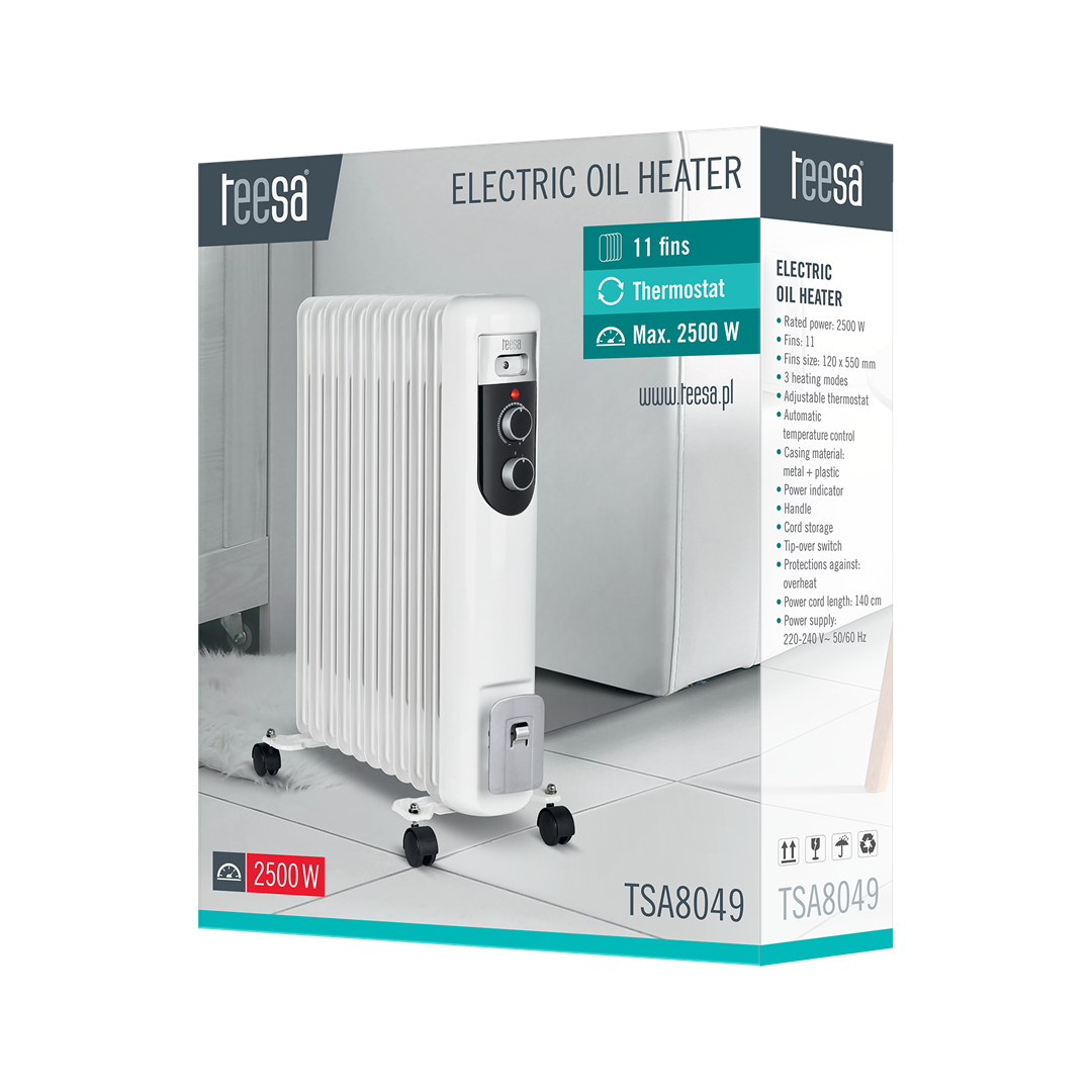 TEESA GRZEJNIK OLEJOWY 2500W (11 ŻEBEREK)