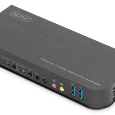 Digitus Przełącznik KVM, 2 x 1 HDMI, wyjście HDMI, USB, 4K x 2K przy 60 Hz
