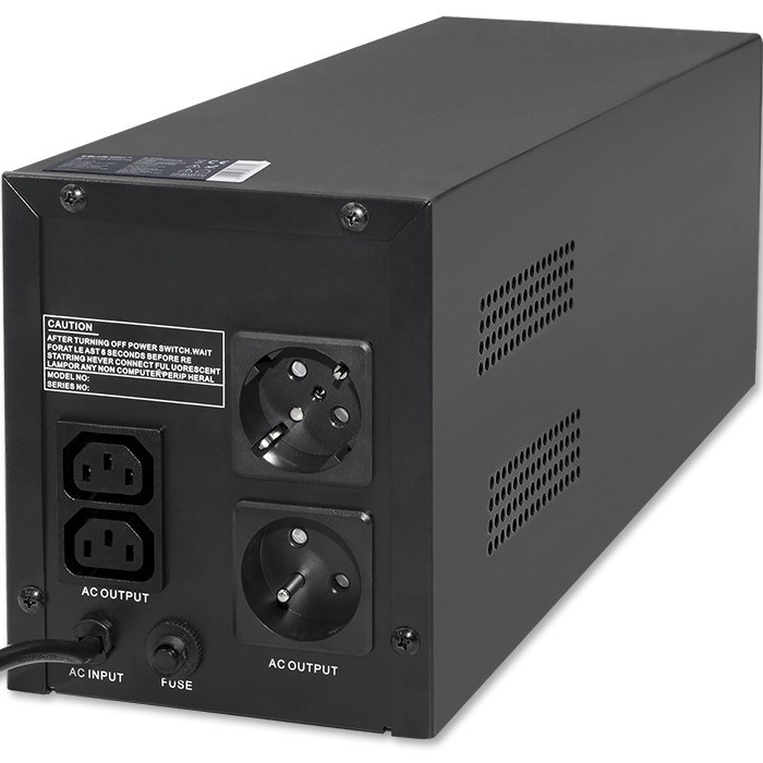QOLTEC ZASILACZ AWARYJNY UPS LINE INTERACTIVE | MONOLITH | 1500VA | 900W - obrazek 2