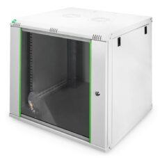 Digitus Szafa sieciowa wisząca DYNAmic 19" 12U rack 600x600, drzwi szyba, szary, niedzielona, złożona, 60kg