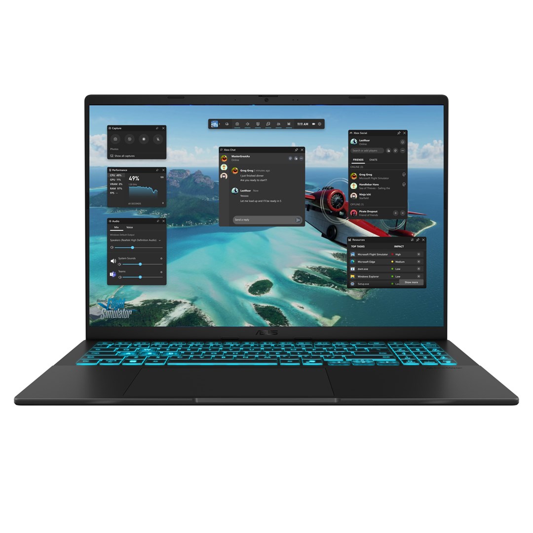ASUS V16 V3607VM-RP007W Core 7 240H 16.0" WUXGA 144Hz 300nits AG 16GB DDR5 SSD1TB  GeForce RTX 5060 8GB WLAN+BT Cam1080p 63WHrs Win11 Black