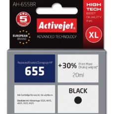 Activejet AH-655BR Tusz (zamiennik HP 655 CZ109AE; Premium; 20 ml; czarny)